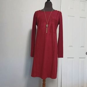 Long sleeve red dress